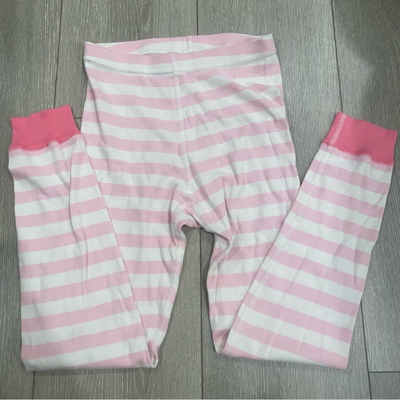 Hanna Andersson Organic Cotton Pajamas PJs Sz 130 8 Girls Pink Striped Set GUC - Picture 5 of 7